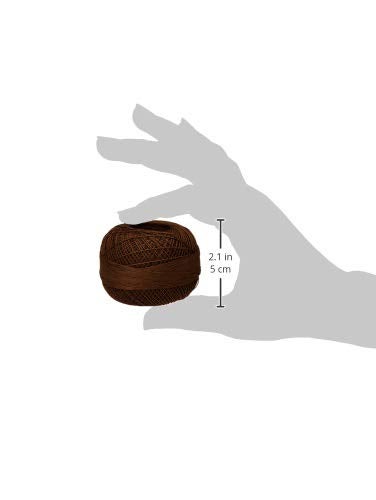 LIZBETH Handy Hands Lizbeth Premium Cotton Thread  Size 40  Mocha Brown Dark - Image 3